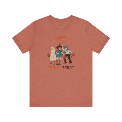 Happy Halloween Trick or Treat Vintage Vibe Tee – Bella+Canvas 3001