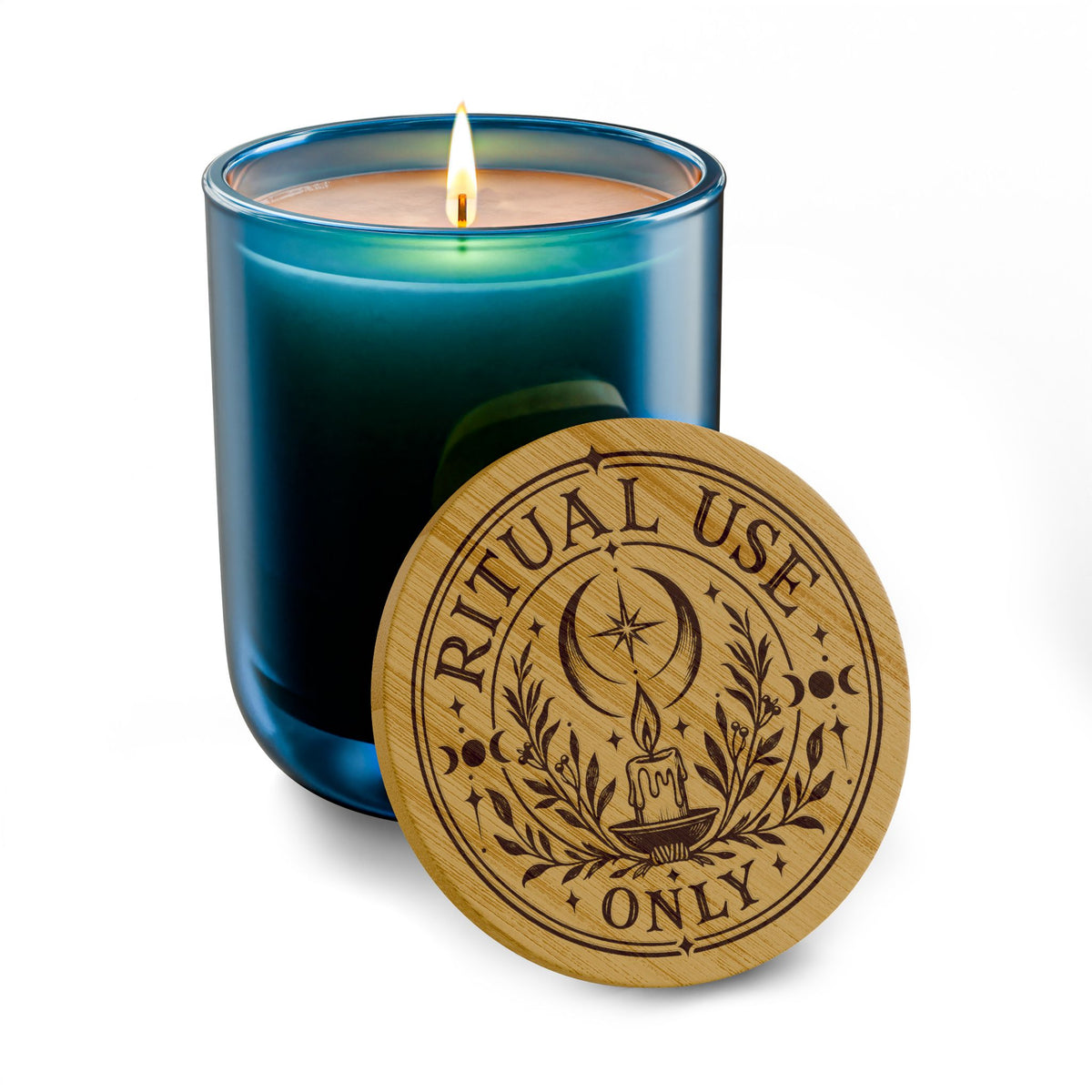 Ritual Use Only Scented Soy Candle — 14 oz Engraved Jar