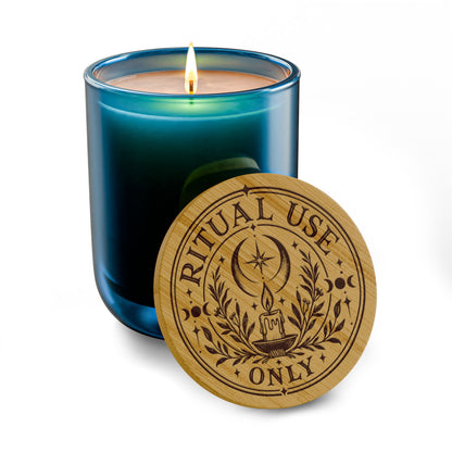 Ritual Use Only Scented Soy Candle — 14 oz Engraved Jar