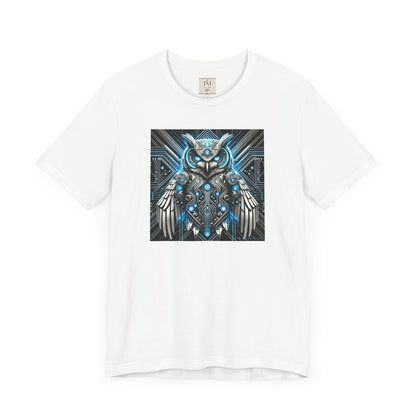 Mystical Cybernetic Owl Graphic Tee - Unisex Tch Short Sleeve T-Shirt
