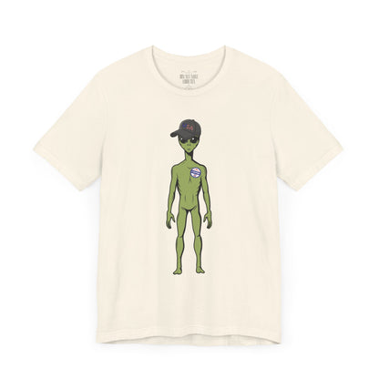Alien Graphic Tee, Fun T-Shirt for Sci-Fi Lovers, Unisex Casual Wear, Great for Festivals, Gifts for Nerds, Everyday Comfort