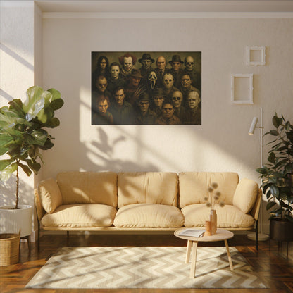 "The Crew" – Horror Legends Matte Canvas Print