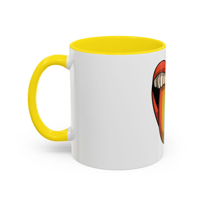 🔥💋 Pride Tongue Ceramic Mug – Rainbow Tongue Vibes 🌈✨