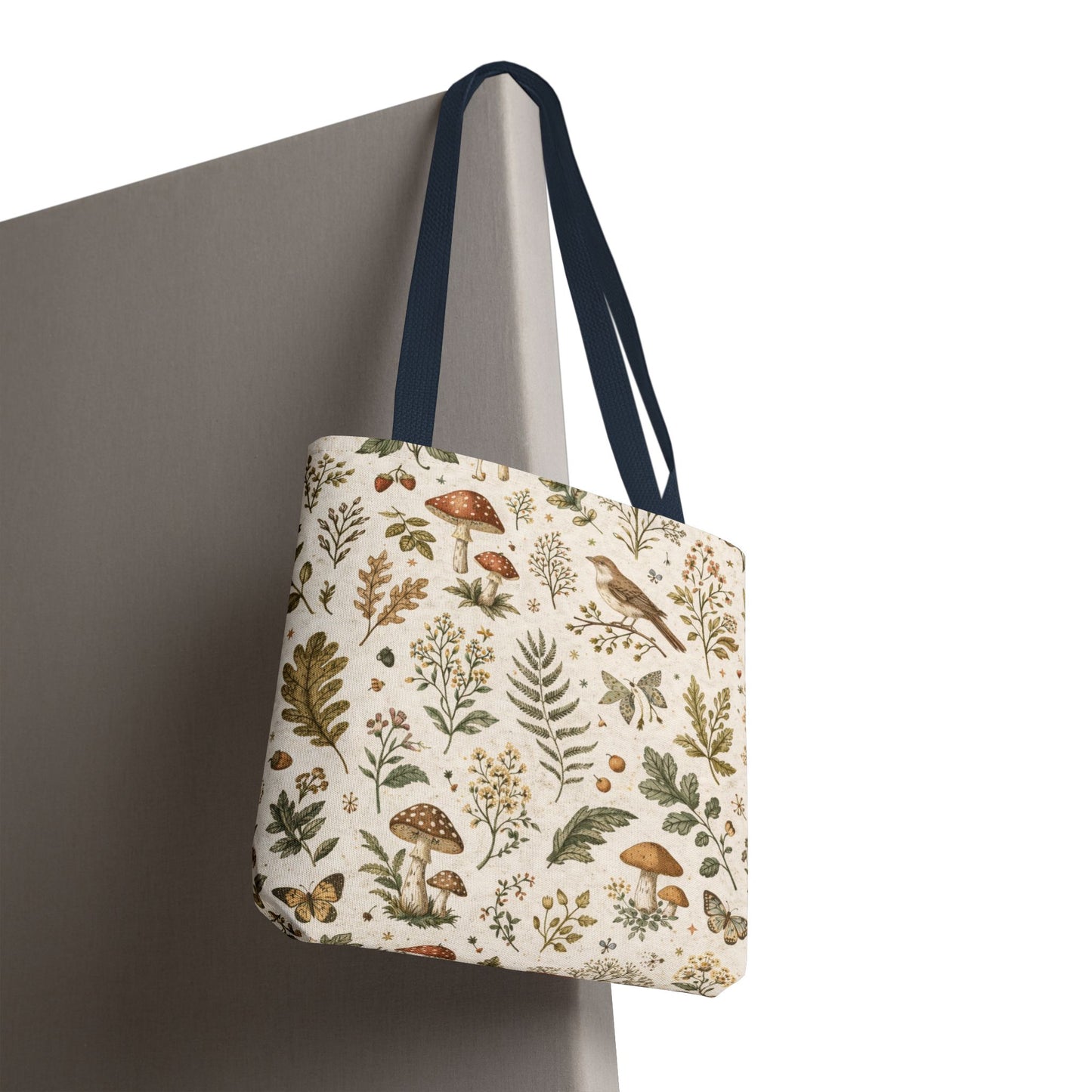 Cottagecore Botanical Canvas Tote Bag