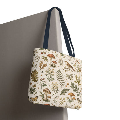 Cottagecore Botanical Canvas Tote Bag