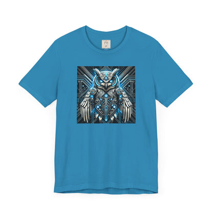 Mystical Cybernetic Owl Graphic Tee - Unisex Tch Short Sleeve T-Shirt