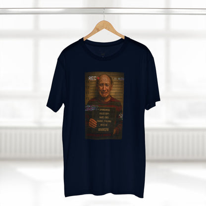 🔥 Freddy Mugshot Tee – Retro Slasher Horrorcore Premium T-Shirt (Unisex)