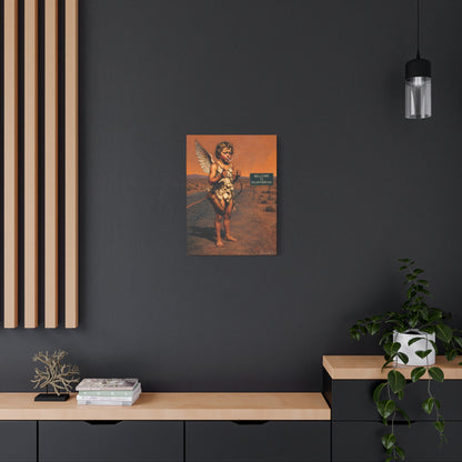 Welcome to Heartbreak – Nostalgic Americana Canvas Wall Art