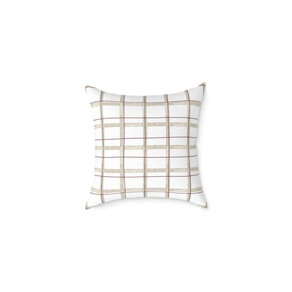 Modern Rustic Square Pillow, Cozy Home Decor, Throw Pillow for Living Room, Farmhouse Style Cushion, Perfect for Gifts