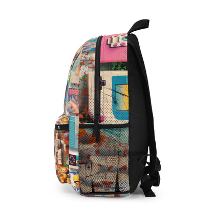 “Childhood Memories” – Nostalgic Toy Print Bag - White