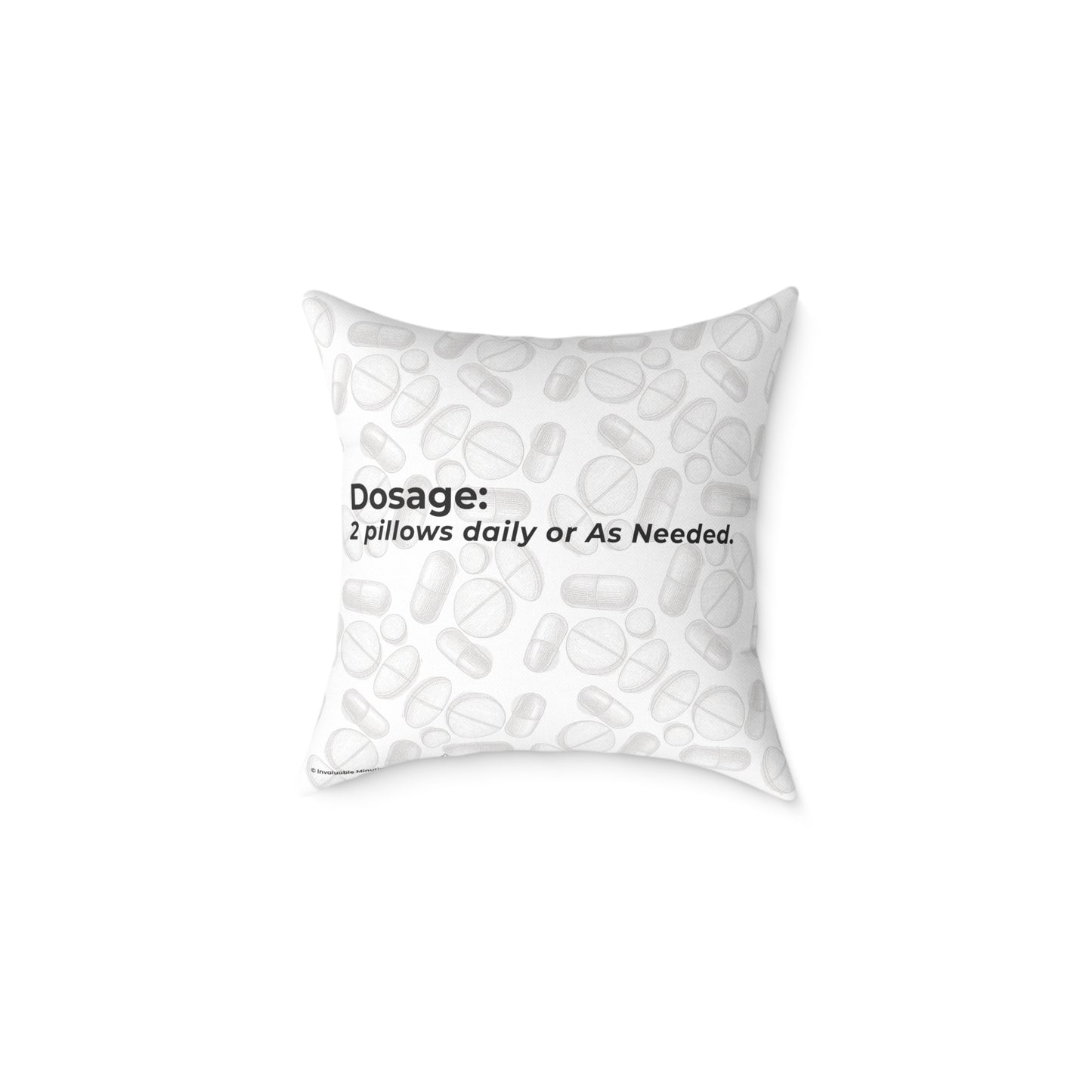 "Sorry for What I Said Before My Meds Kicked In" Canvas Throw Pillow