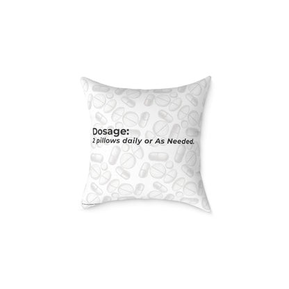 "Sorry for What I Said Before My Meds Kicked In" Canvas Throw Pillow