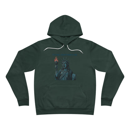 It’s Fine. Everything’s Fine. – Funny Patriotic Hoodie, Screaming Statue of Liberty, Boutique July 4th Streetwear