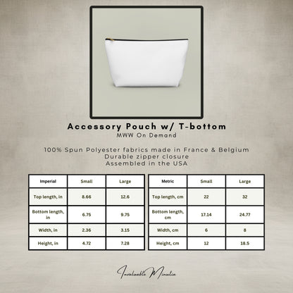 Black & Gold Artist Tools T-Bottom Accessory Pouch