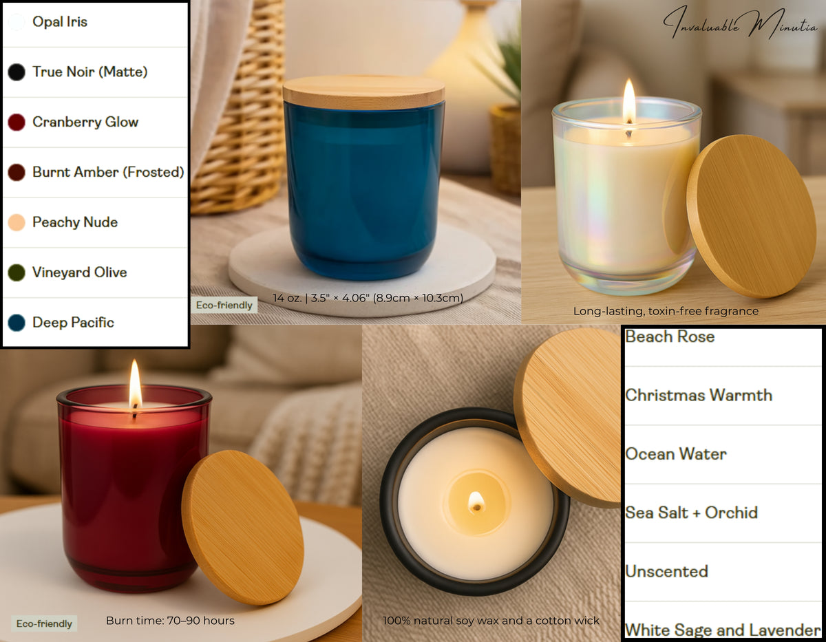 Burn After Midnight Engraved Scented Soy Candle Frosted Glass (14 oz)