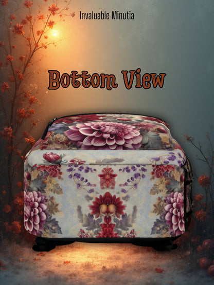 Deadly Dahlia – Vintage Blommig AOP Ryggsäck