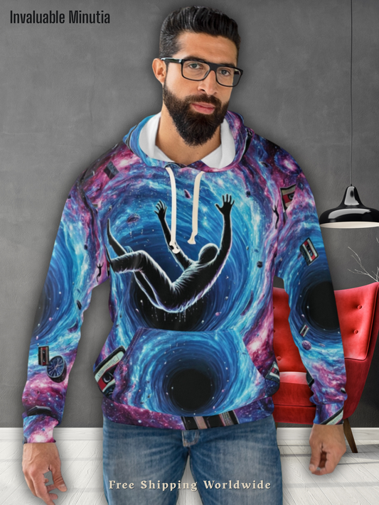 Event Horizon Cosmic Escape Unisex Pullover Hoodie - Unique Space Art Design