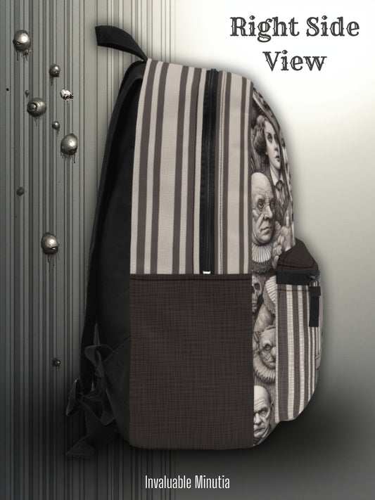 Freakshow Oddities Backpack – Gothic Carnival Horror Poly Canvas AOP Backpack 🎪🖤