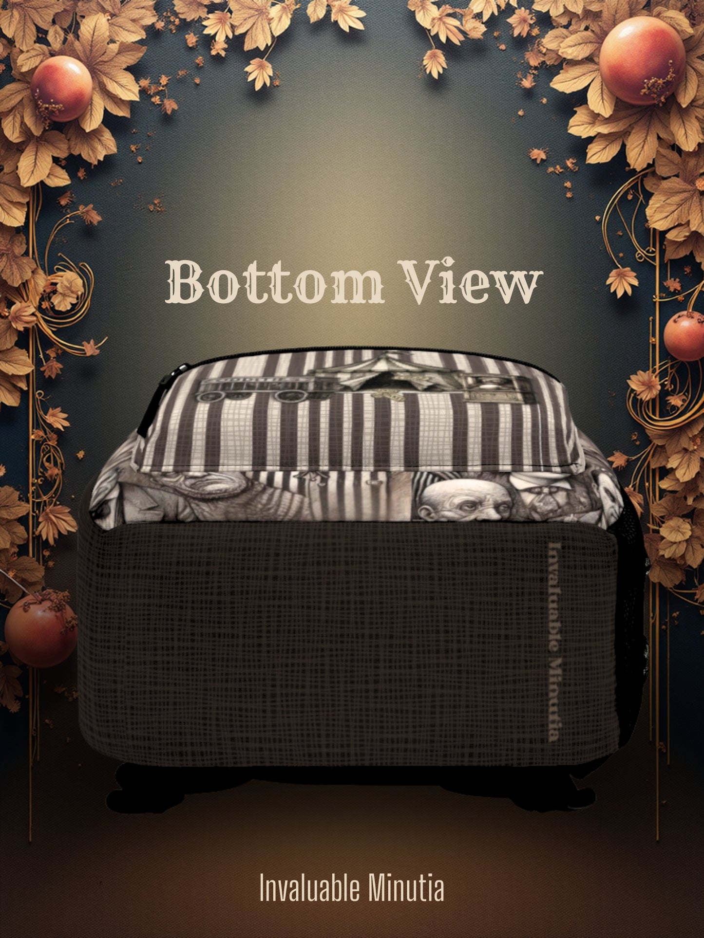 Freakshow Oddities Ryggsäck – Gotisk Karneval Skräck Poly Canvas Väska 🎪🖤