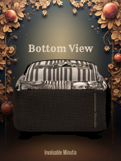 Freakshow Oddities Ryggsäck – Gotisk Karneval Skräck Poly Canvas Väska 🎪🖤