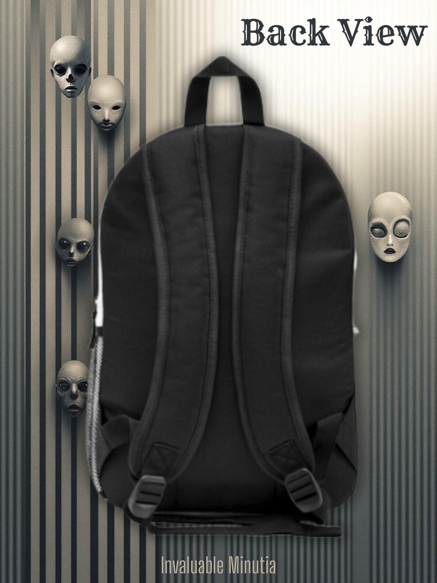 Freakshow Oddities Ryggsäck – Gotisk Karneval Skräck Poly Canvas Väska 🎪🖤