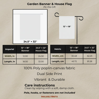 Pastel Pink "Enter If You Dare" Garden Flag or Banner