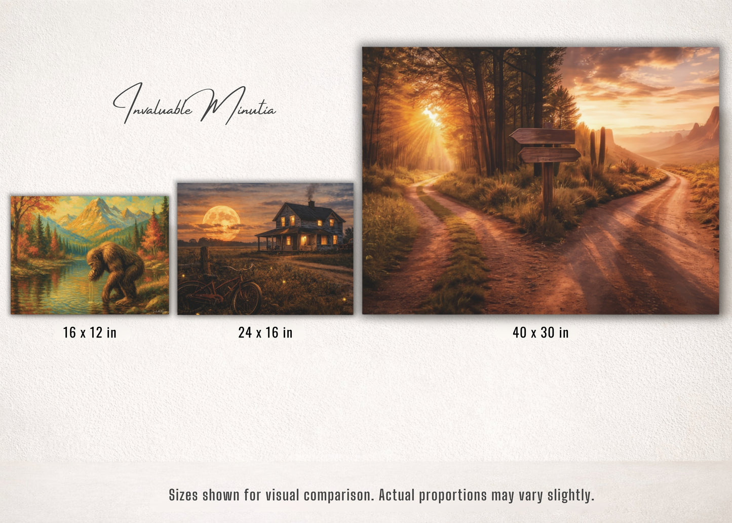 Split Roads Matte Canvas, Stretched, 1.25"