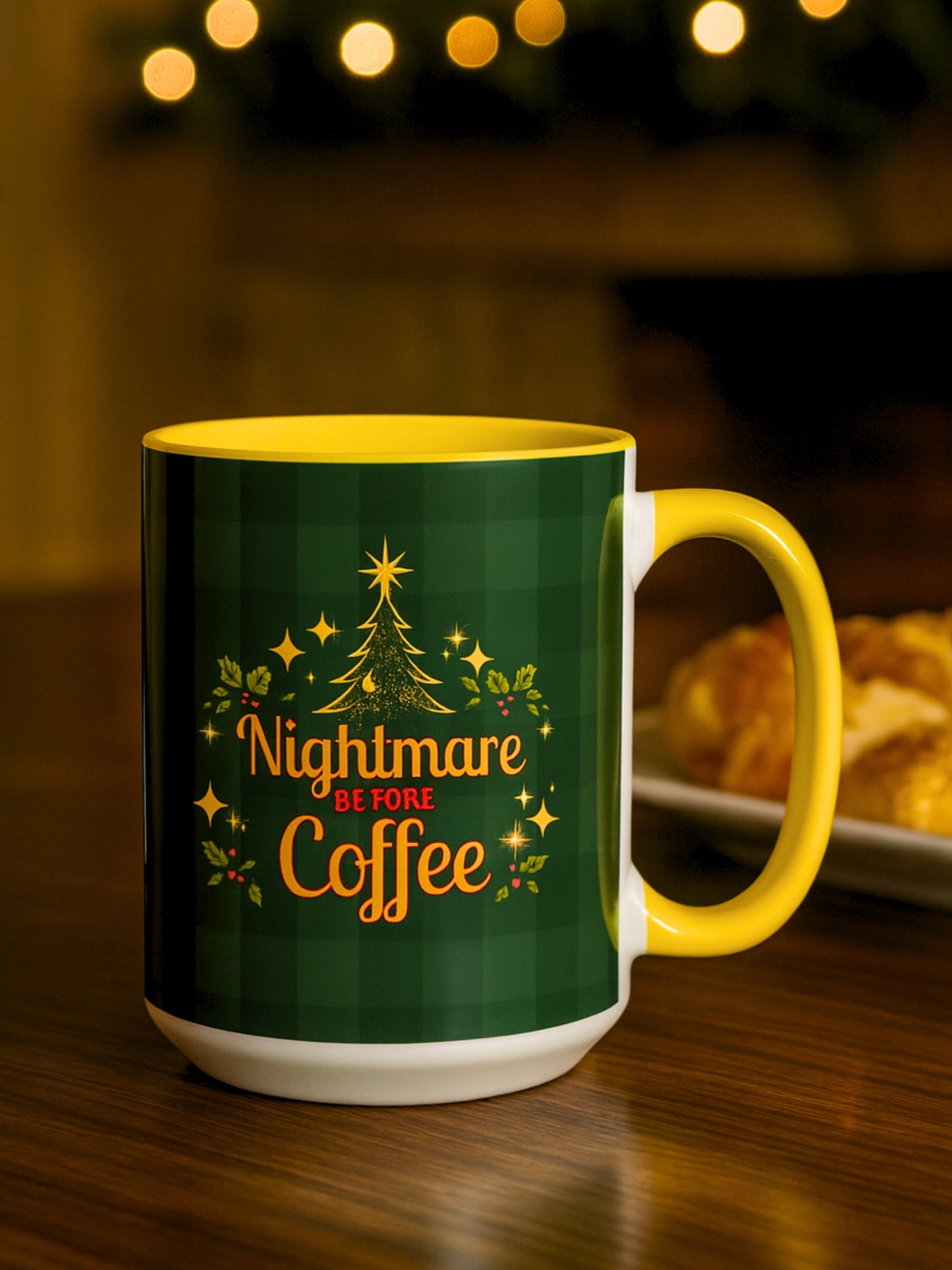 Nightmare Before Coffee Holiday Mug – Funny Christmas Accent Mug (11oz & 15oz)