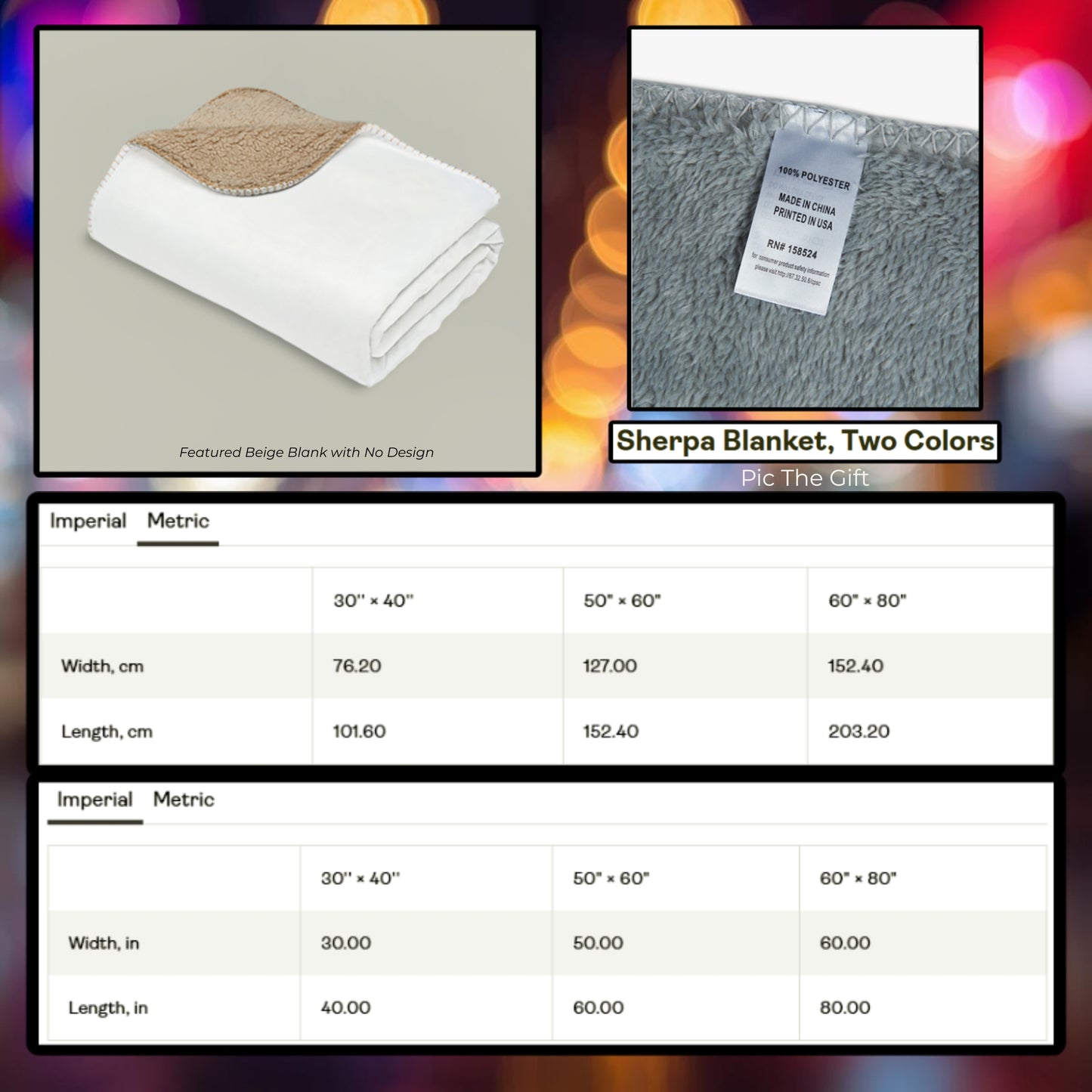 Horror Villains Mugshot Sherpa Fleece Blanket