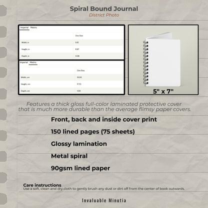 "Notes from the witch's desk" Spiral Bound Journal Notebook
