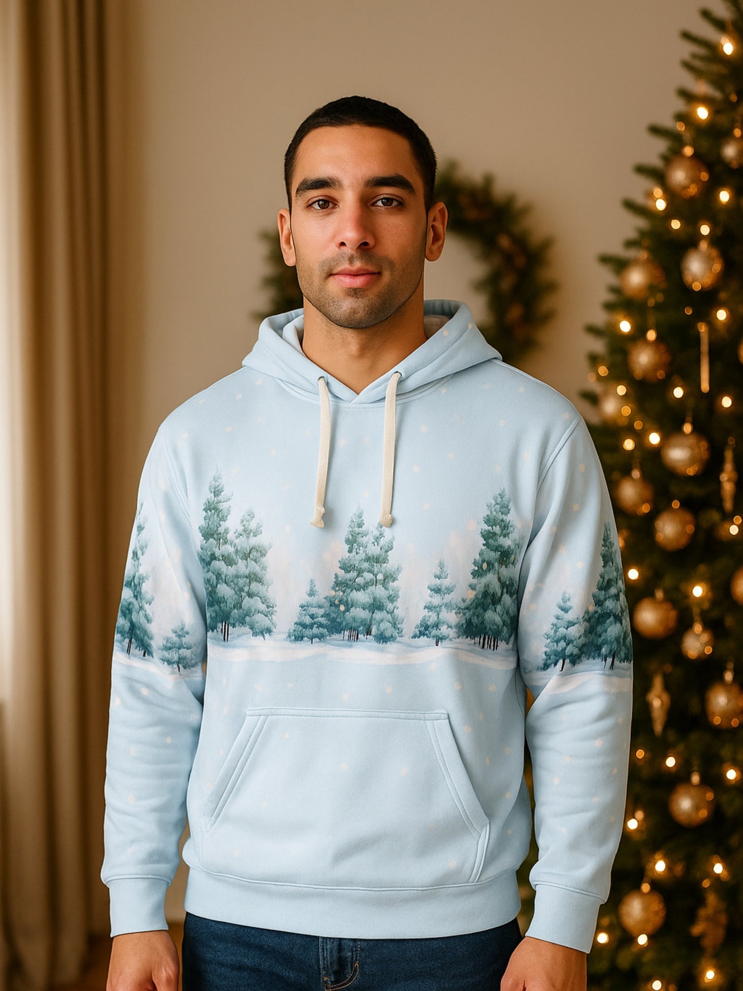 Winter Pines AOP Unisex Hoodie