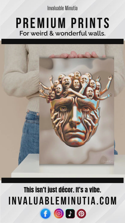 "Known." – Emotional Expressionism Stretched Vertical Canvas Wall Art 0.75"